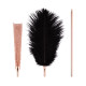 Лоскітка з металевим флогером Rosy Gold - Feather Tickler & Whip-2