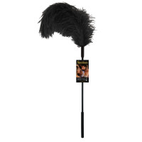 Перо страуса Sportsheets Ostrich Tickler Черное, для изысканных ласк