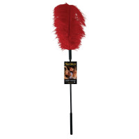 Перо страуса Sportsheets Ostrich Tickler Красное, для изысканных ласк