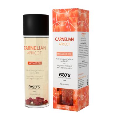 Масажна олія EXSENS Carnelian Apricot (бадьорить з сердоліком) 100мл, натуральна