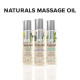 Масажна олія System JO - Naturals Massage Oil - Lavender & Vanilla з натуральними ефірними оліями (1-4