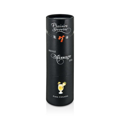 Масажна олія Plaisirs Secrets Pina Colada (59 мл) з афродизіаками, їстівна, подарункове паковання