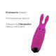 Вібропуля Adrien Lastic Pocket Vibe Rabbit Pink зі стимулюючими вушками-2