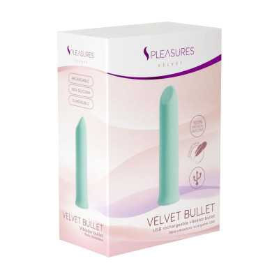 Віброкуля S Pleasures Velvet Bullet Candy Turquoise