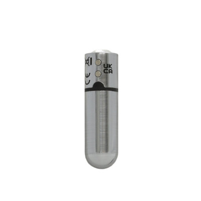 Віброкуля PowerBullet - First-Class Bullet 2.5" with Key Chain Pouch, Silver