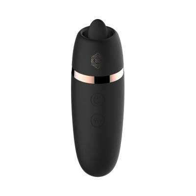 Мінівібратор з язичком Rosy Gold - Vibrating & Licking Dual Stimulator