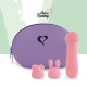 Міні-вібратор FeelzToys Mister Bunny Pink з двома насадками-3