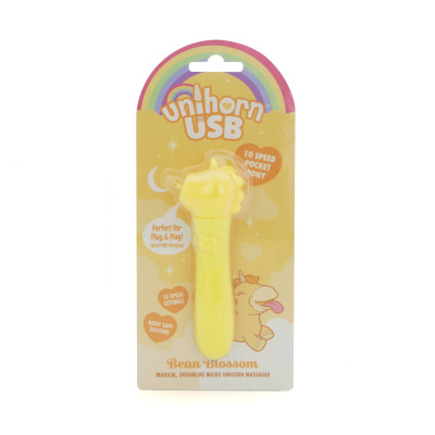 Вібратор-єдиноріжка Unihorn USB Bullet - Bean Blossom, віброкуля, USB-зарядка