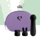 Міні-вібратор FeelzToys Mister Bunny Black з двома насадками-3