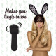 Міні-вібратор FeelzToys Mister Bunny Black з двома насадками-2