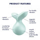 Вібратор Satisfyer Viva la Vulva 3 Mint-6