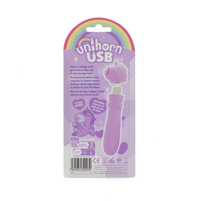 Вібратор-єдиноріжка Unihorn USB Bullet - Karma Lilac, віброкуля, USB-зарядка