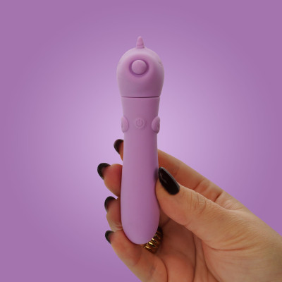 Вібратор-єдиноріжка Unihorn USB Bullet - Karma Lilac, віброкуля, USB-зарядка