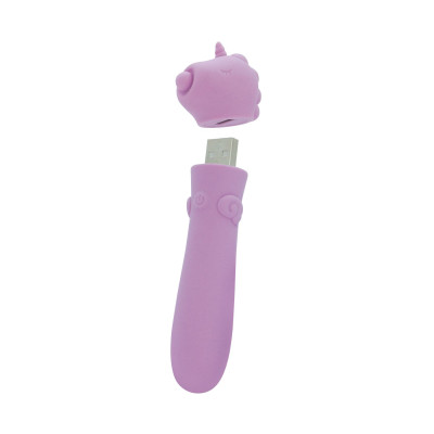 Вібратор-єдиноріжка Unihorn USB Bullet - Karma Lilac, віброкуля, USB-зарядка