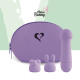 Міні-вібратор FeelzToys Magic Bunny Purple з двома насадками-3