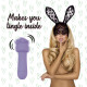 Міні-вібратор FeelzToys Magic Bunny Purple з двома насадками-2