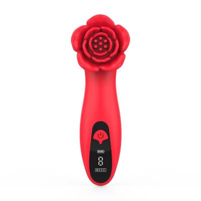 Розкішний вібратор для клітора Loviss Tona Rose Vibrator, у вигляді троянди, 9 режимів
