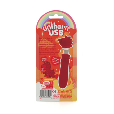 Вібратор-єдиноріжка Unihorn USB Bullet - Blaze Diablo, віброкуля, USB-зарядка