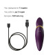 Вібратор 2в1 з язичком Zalo — Hero Twilight Purple, кристал Swarovski-5
