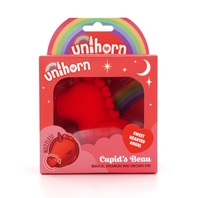 Вібратор-єдиноріжка Unihorn - Cupid's Beau, масажувальний язичок-сердечко