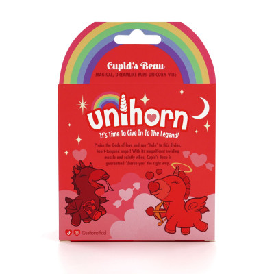 Вібратор-єдиноріжка Unihorn - Cupid's Beau, масажувальний язичок-сердечко