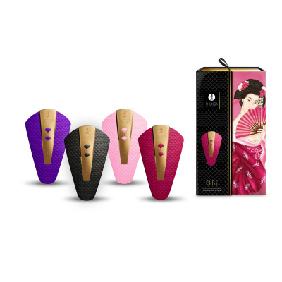 Кліторальний вібратор Shunga - Obi Intimate Massager Rasberry