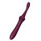 Вагінально-кліторальний вібратор Zalo — Bess 2 Velvet Purple, мультифункціональний із насадками-6