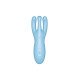 Кліторальний смарт вібратор Satisfyer Threesome 4 Blue з трьома пальчиками-1