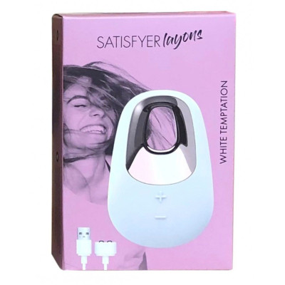 Потужний вібратор Satisfyer Lay-On - White Temptation , водонепроникний