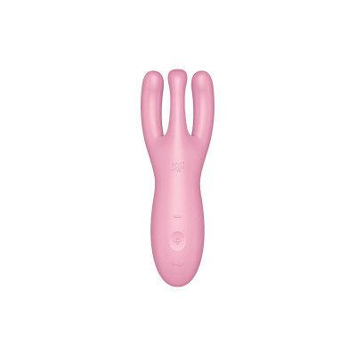 Кліторальний смарт вібратор Satisfyer Threesome 4 Pink з трьома пальчиками