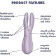 Кліторальний вібратор Satisfyer Threesome 2 Violet-5