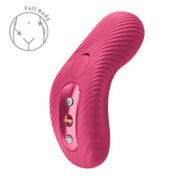 Накладний вібратор Fun Factory LAYA III Raspberry, ефект постукування пальцем
