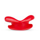 Силіконова капа-розширювач для рота у формі губ / капа-губи XOXO Blow Me A Kiss Mouth Gag - Red-1