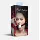 Кляп силіконовий Feral Feelings Silicon Ball Gag Black/White, чорний ремінець, біла кулька-2