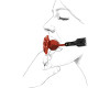 Розкішний кляп у вигляді троянди Zalo - Rose Ball Gag, подвійне використання-4