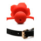 Кляп Master Series Blossom Silicone Rose Gag - Red-4