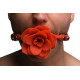 Кляп Master Series Blossom Silicone Rose Gag - Red-8