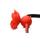 Кляп Master Series Blossom Silicone Rose Gag - Red-3