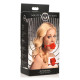 Кляп Master Series Blossom Silicone Rose Gag - Red-9