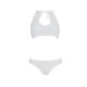 Комплект: бра, трусики з ажурним декором та відкритим кроком Ursula Set white XXL/XXXL — Passion-2
