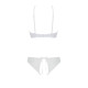 Комплект: бра, трусики з ажурним декором та відкритим кроком Ursula Set white XXL/XXXL — Passion-3