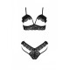 Комплект DOLLY SET WITH OPEN BRA black XXL/XXXL Passion-2