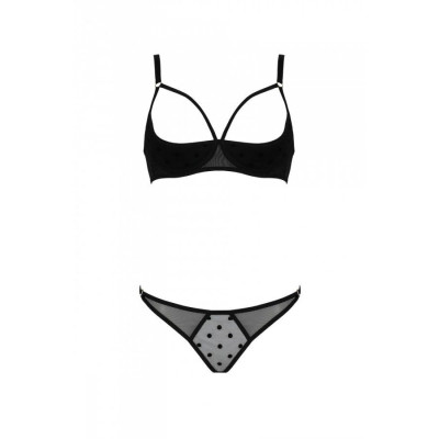 Комплект MARINA SET WITH OPEN BRA black S/M - Passion
