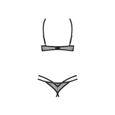 Комплект Obsessive Euridia 2-pcs crotchless set XS/S