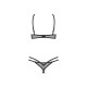 Комплект Obsessive Euridia 2-pcs crotchless set XS/S-4