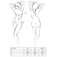 Комплект білизни OFELIA SET OpenBra white XXL/XXXL - Passion: стрінги, відкритий ліф, широкий пояс-2