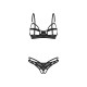 Комплект Obsessive Euridia 2-pcs crotchless set XL/2XL-3