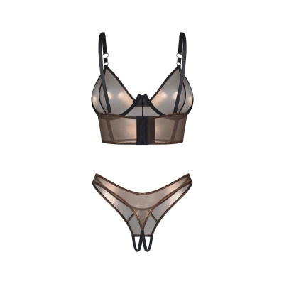 Комплект Obsessive Soranna top & crotchless thong 2XL/3XL