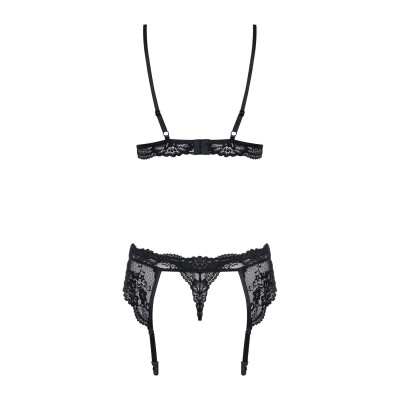 Obsessive 810-SEG-1 3 pcs set black S/M