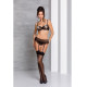 Сексуальний комплект з поясом для панчіх LOVELIA SET black L/XL - Passion-2